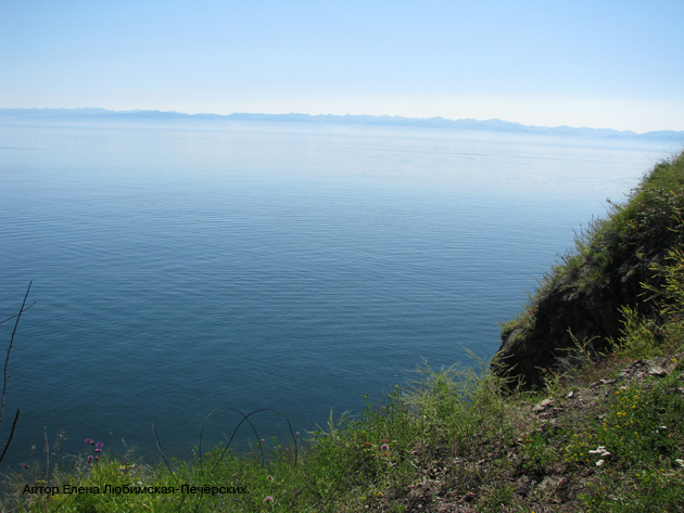   .  .      . Photo of Lake Baikal. Southern coast of Lake Baikal, Circum-Baikal Railway, in August
